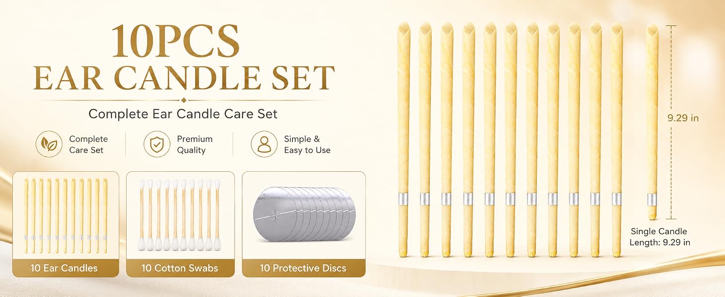 10pcs ear candles