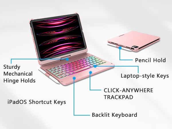 iPad Pro 11 inch Case with Keyboard