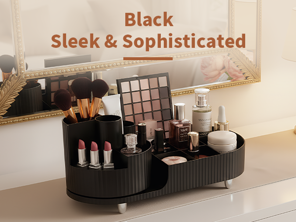 Rotating Makeup Caddy Organizer Vanity Skincare Brush Eyeshadow Lipstick Counter Desk Organization