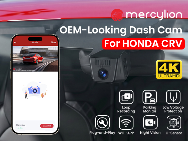 wireless honda crv dash cam