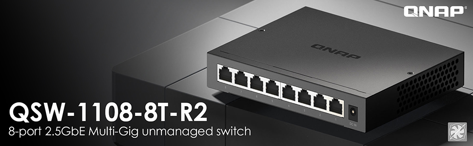 QSW-1108-8T-R2 8-Port Full 2.5GbE Multi-Gig Switch