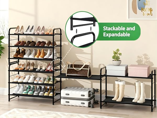 Stackable Shoe Rack for closet