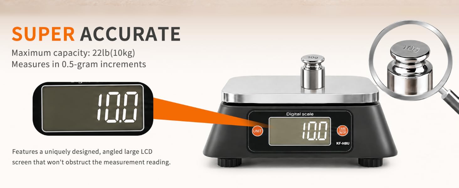 commercial scale for food