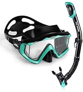 Adult Pano 3 Scuba Diving Mask, Tempered Glass Snorkel Mask Anti-Fog Swim Mask No Leakage Swim Go...