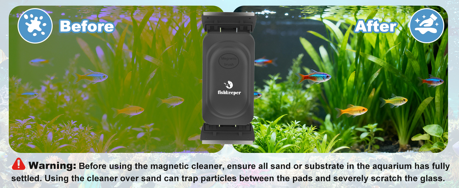 Magnetic Aquarium Glass Cleaner