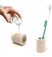 DiatZeno Mini Toothbrush Holders for Bathrooms - Diatomite Quick-Dry Organizer, Compact Portable ...