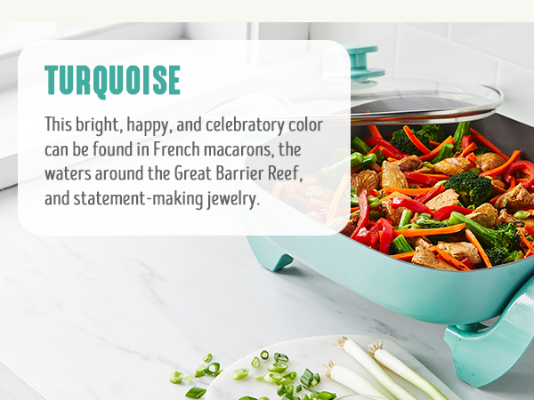 GreenLife, Ceramic Nonstick, PFAS-Free, Non-Toxic, Electric Skillet, Electrics