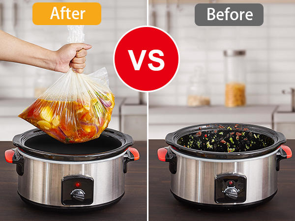 SMARTAKE Slow Cooker Liners