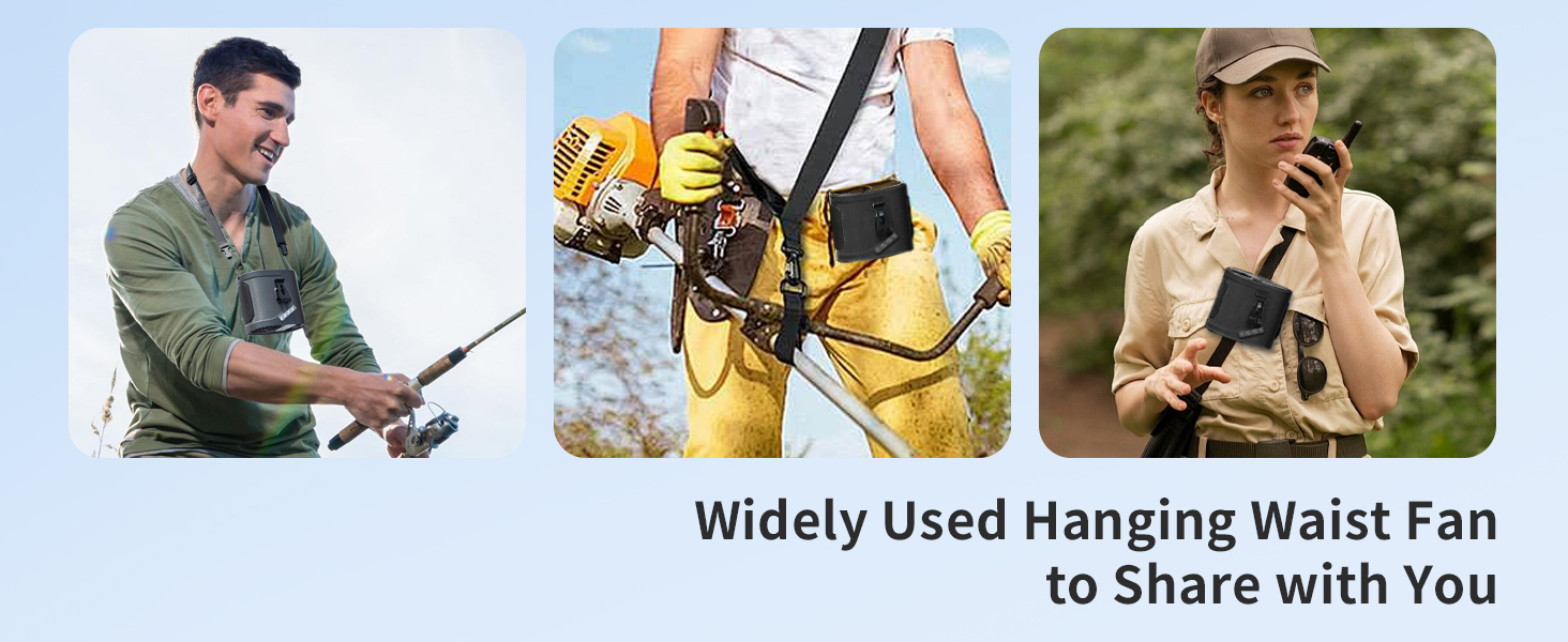 Widely used hanging waist fan