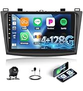 [4+128G] Android 15 Car Radio Stereo for Mazda 3 2009-2013 with Wireless Carplay&amp;Android Auto,9 I...