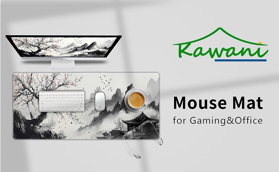 Japanese Anime Art Landscape Large Mouse Pad