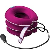SIWEI Cervical Neck Traction Device for Neck Pain Relief - Inflatable Neck Stretcher Traction Col...