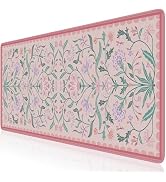 HAOCOO Pink Desk Mat Cute, Desk Matt for Desktop,with Smooth Surface, Non-Slip Cute Mouse Pad, La...