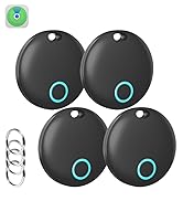 Midlocater Air Tracker Tags-4 Pack [Apple MFi Certified] (iOS Only), Smart Bluetooth Tracker, Com...