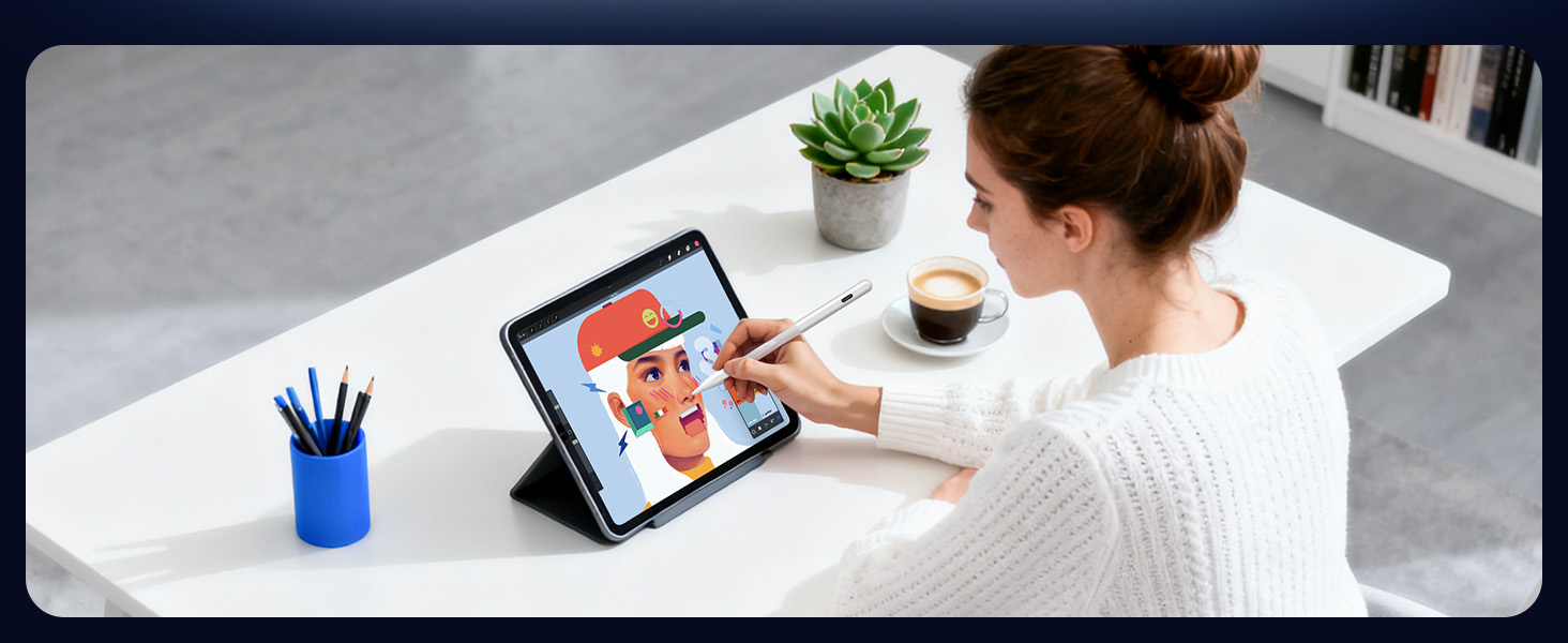 Digital painting for illustrators and designers using pressure sensitivityl line thickness color