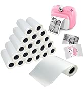 HUOJI 20 Rolls 2.24x1 Kids Instant Camera Refill Paper- Thermal Sticker Paper Rolls, HD Printing ...