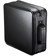SANWA 320 Capacity CD Case, Large CD Sleeves, Portable DVD VCD Storage Box, Portable Zipper Bag, ...