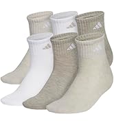 adidas Men's Women's Athletic Cushioned 6-Pack Quarter