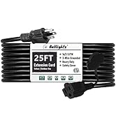 16 SJTW AWG Heavy Duty Power Cord 3 Prong Extension Cord, NEMA 5-15P to NEMA 5-15R, Power Cable f...