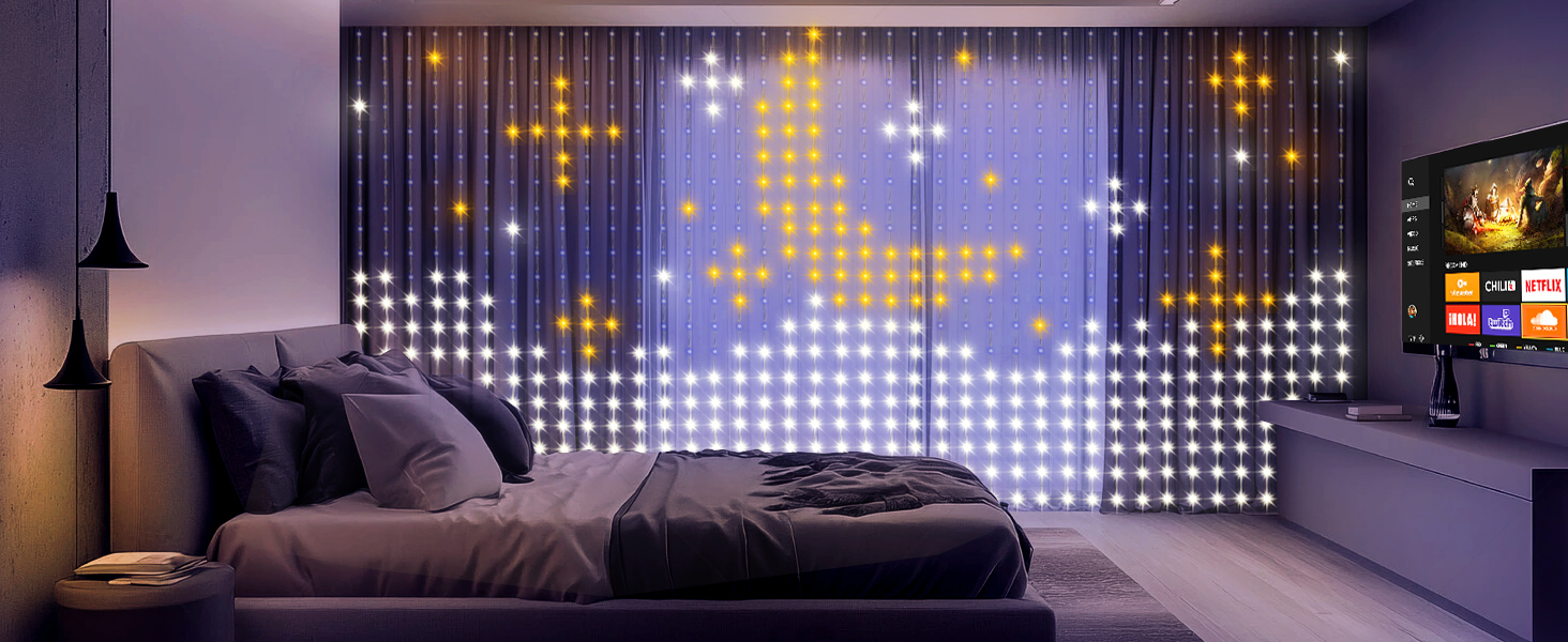 curtain lights for backdrop