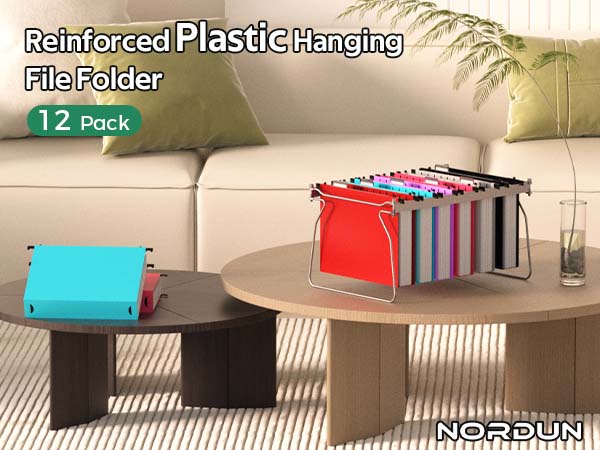 Hinging file folders letter size