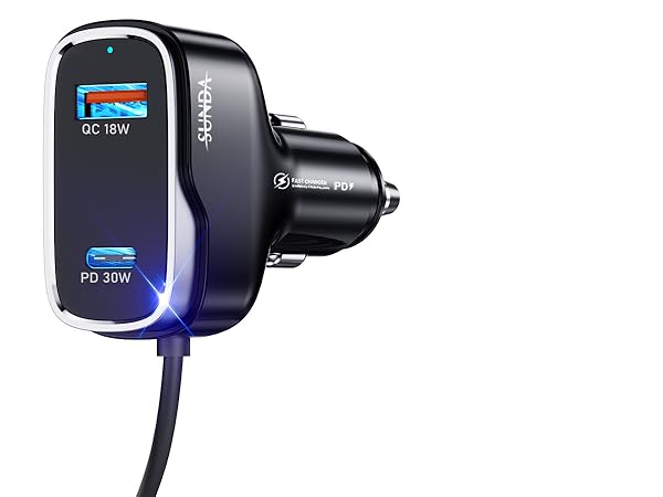 [Apple MFi Certified] iPhone Car Charger