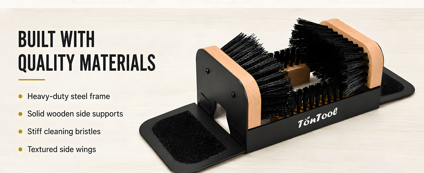tontool boot scrapers with brushes outdoor