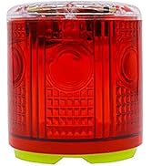Solar Strobe Warning Light, with Strong Magnetic Base High Bright LED Flashing 360° Wireless Cont...