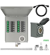Nature's Generator Transfer Switch12-Circuits 120/240V 30A Non-Automatic Power Transfer Kit with ...