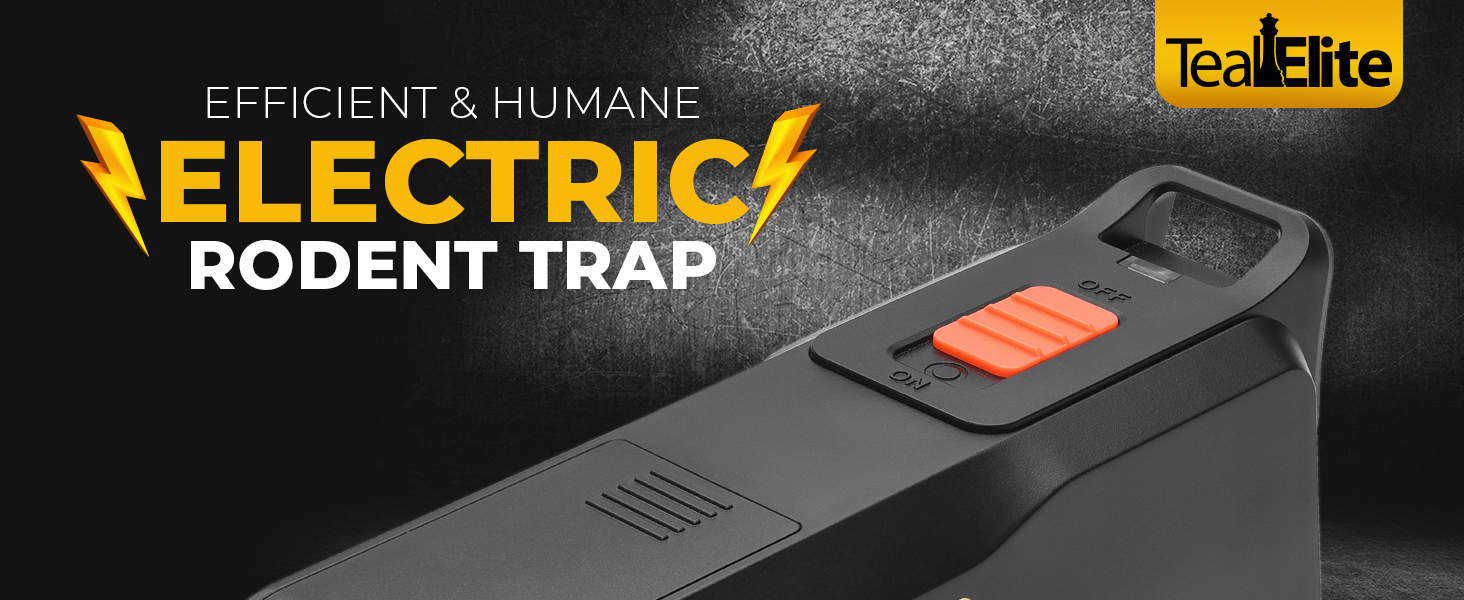 Humane Electronic Rodent Trap Zapper Electric Mouse Rat Squirrel Kill Pest Control Indoor Safe