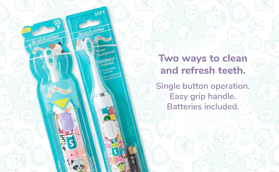 two way clean, refresh teeth, easy grip