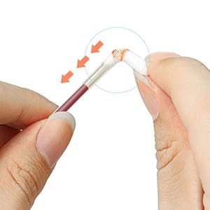 Individually wrapped iodophor cotton swab 100 pack