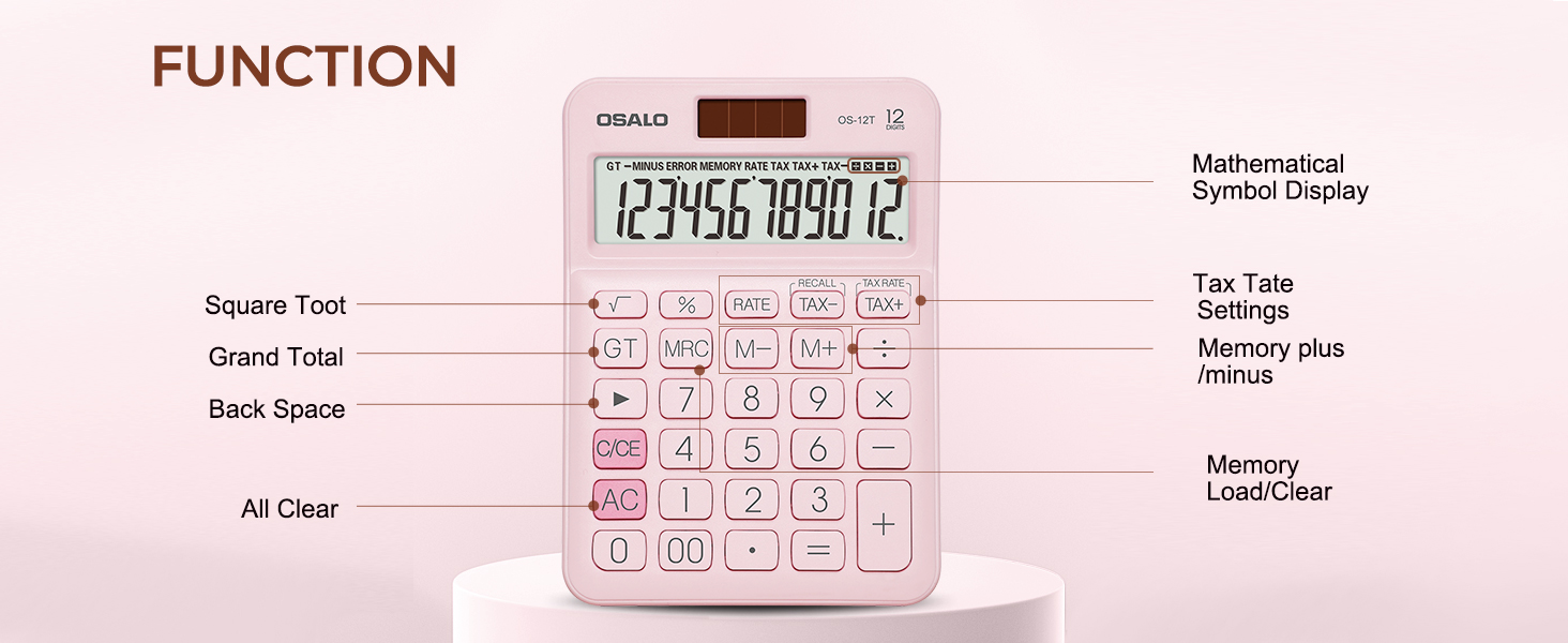 Pink calculator