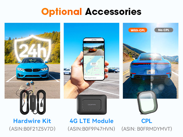 dashcam accessories