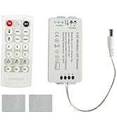 Litever LED Dimmer with Remote, DC12V/DC24V, for Litever Under Cabinet LED Lights LL-008, LL-013,...