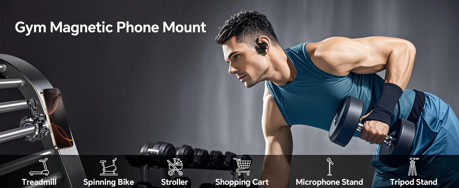 Gym Magnetic Phone Holder