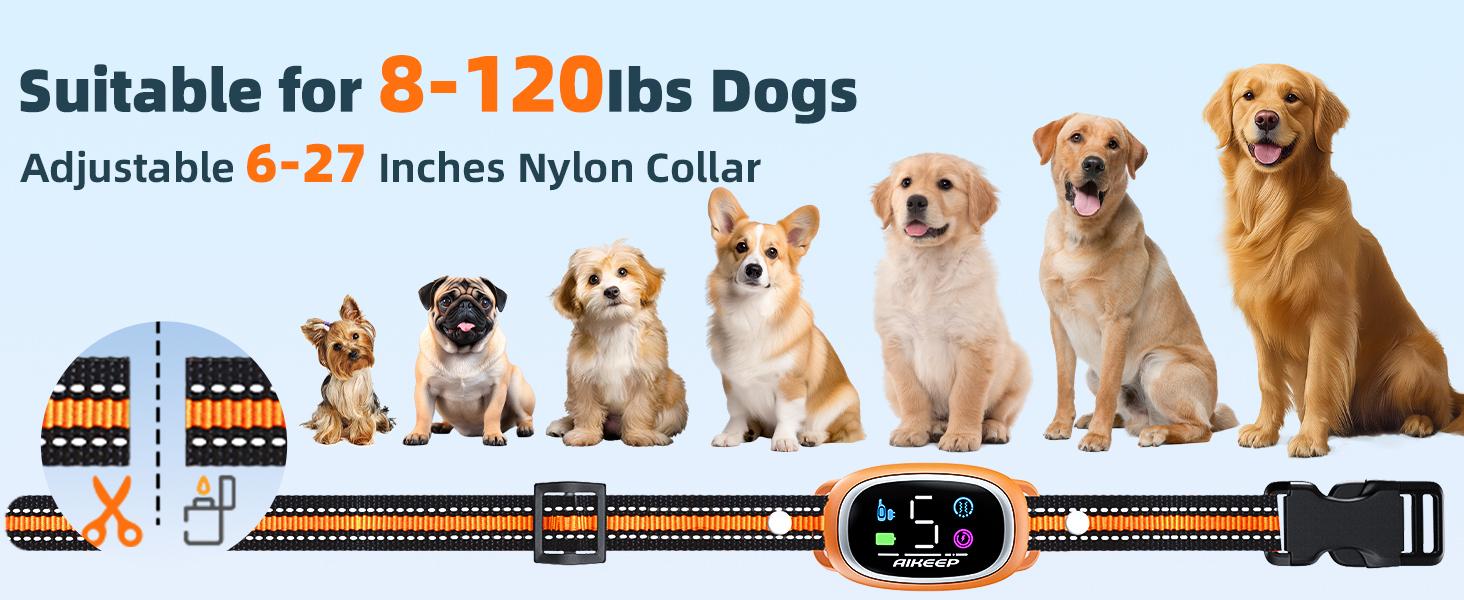 adjustable nylon strap (6-27 inches)