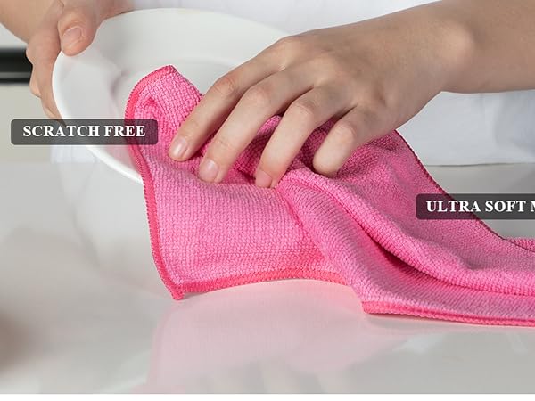 MR.SIGA kitchen dish cloths for washing dishes,microfiber kitchen rags for counter house
