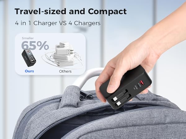 retractable usb c charger