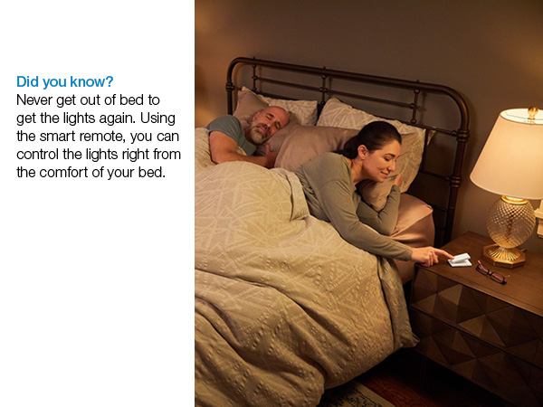 get the lights from your bed with the smart remote