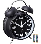 pxy Loud Alarm Clock for Heavy Sleepers 3D Dial Battery Operated (Battery Include), 4" Alarm Cloc...