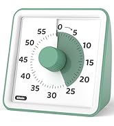 LIORQUE Visual Timer for Kids, 60-Minute Countdown Timers for Classroom Office Kitchen with Silen...