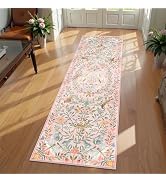 STARUIA Unicorn Floral 2x6 Washable Rug Runners for Hallways, Kitchen Non-Slip Low Pile Moroccan ...