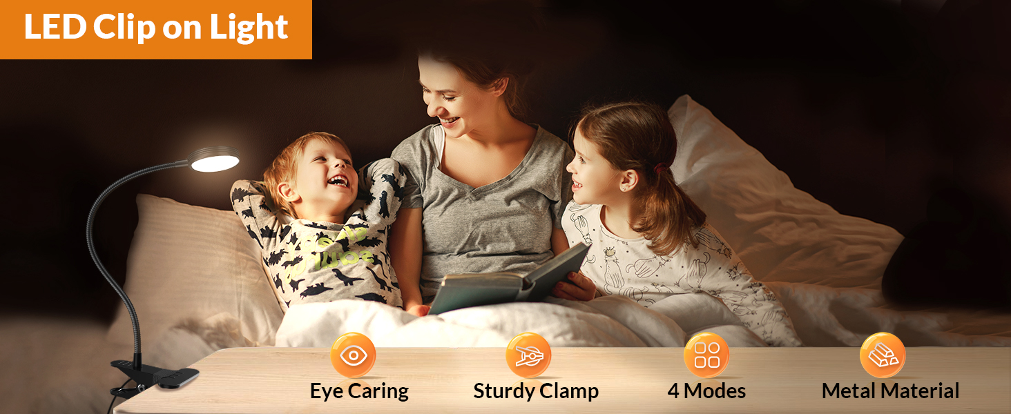 clip on light clip on lamp book light clip on reading light for book in bed book light desk lamp