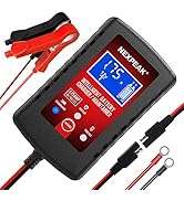 1.75-Amp Car Battery Charger, 6V and 12V Smart Fully Automatic Battery Charger Maintainer, Trickl...