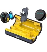 2Pack Wireless Lavalier Microphone for iPhone iPad Android with Charging Case, Mini Clip/Magnetic...