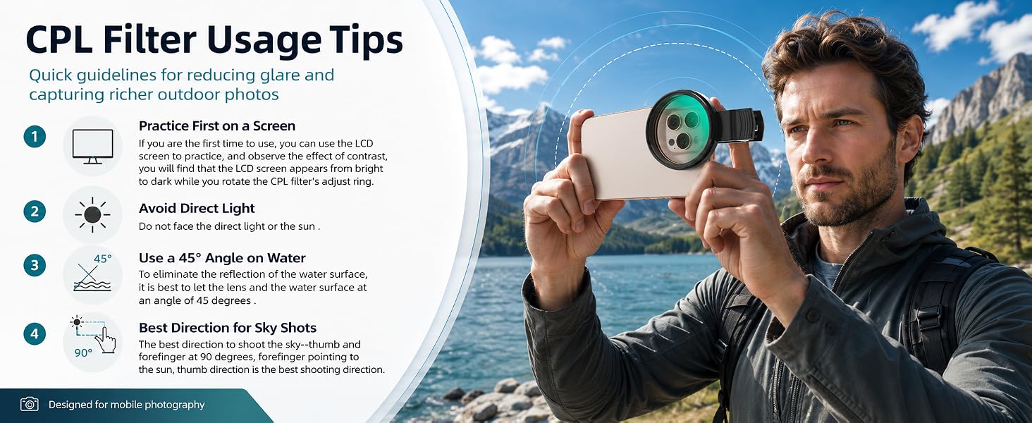 CPL Filter Usage Tips