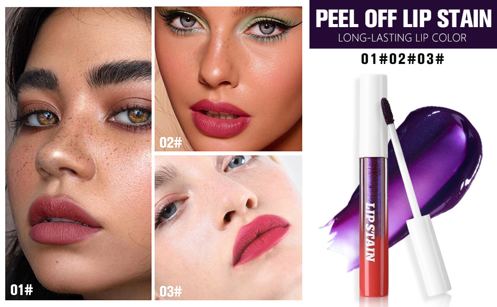Peel Off Lip Stain Tints, Matte Liquid Lipstick Lip Stain