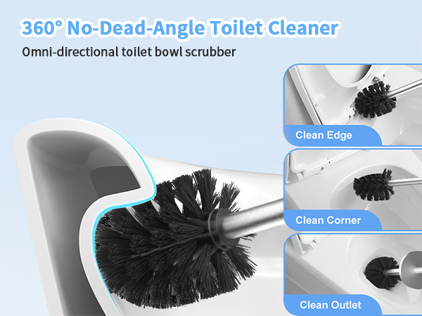 toilet brush and holder set long handle stainless farmhouse matte decorative black silver gold