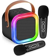 Mini Karaoke Machine for Kids,Girl Toys,Karaoke Microphone Wireless for Kids,Gifts for 4,5,6,7,8,...